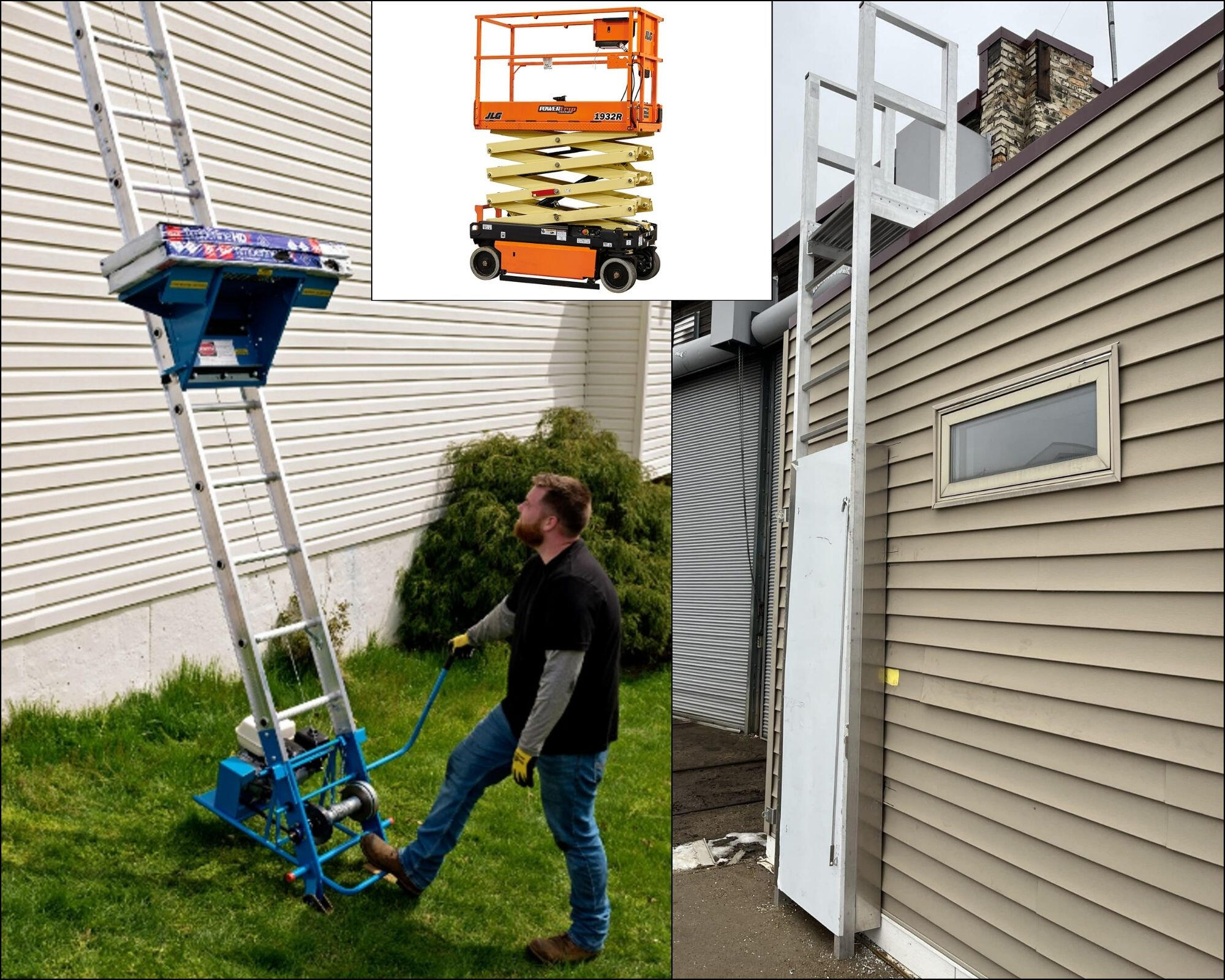 Various roof material hoisting equipment